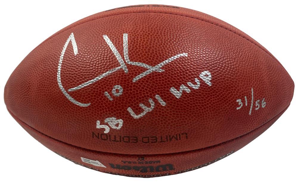 Cooper Kupp Autographed/Inscribed "SB LVI MVP" Los Angeles Rams SB LVI Champions Logo Wilson Duke Authentic Football Fanatics LE 56
