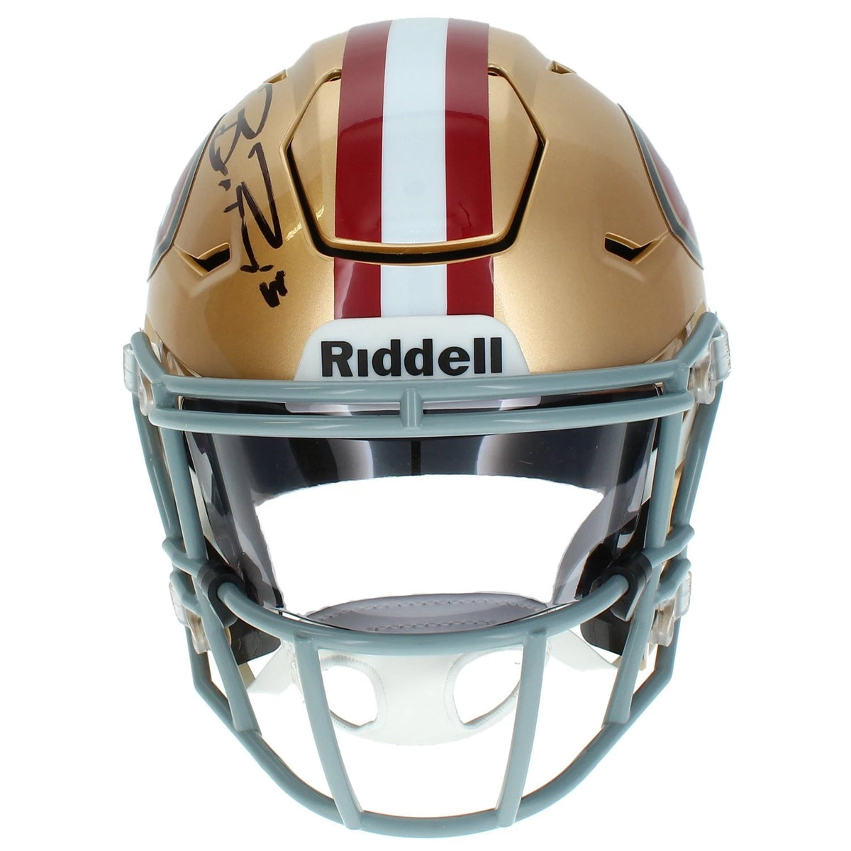 Brock Purdy Autographed San Francisco 49ers Speedflex Midi Helmet Helmet Beckett Witnessed