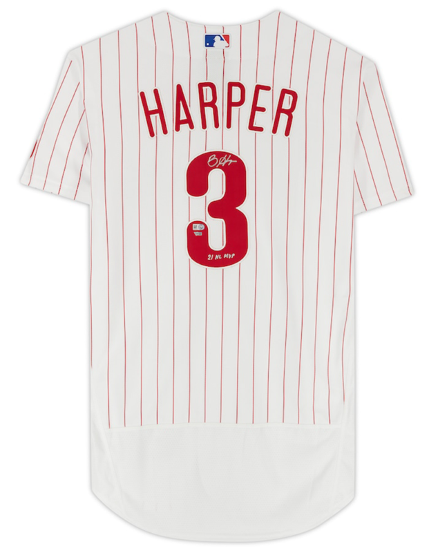 Bryce Harper Autographed/Inscribed "21 NL MVP" Philadelphia Phillies White Nike Authentic Jersey Fanatics