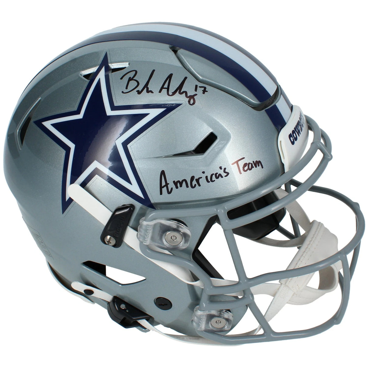 Brandon Aubrey Autographed/Inscribed "AMERICA'S TEAM" Dallas Cowboys Speedflex Authentic Helmet Beckett Witnessed