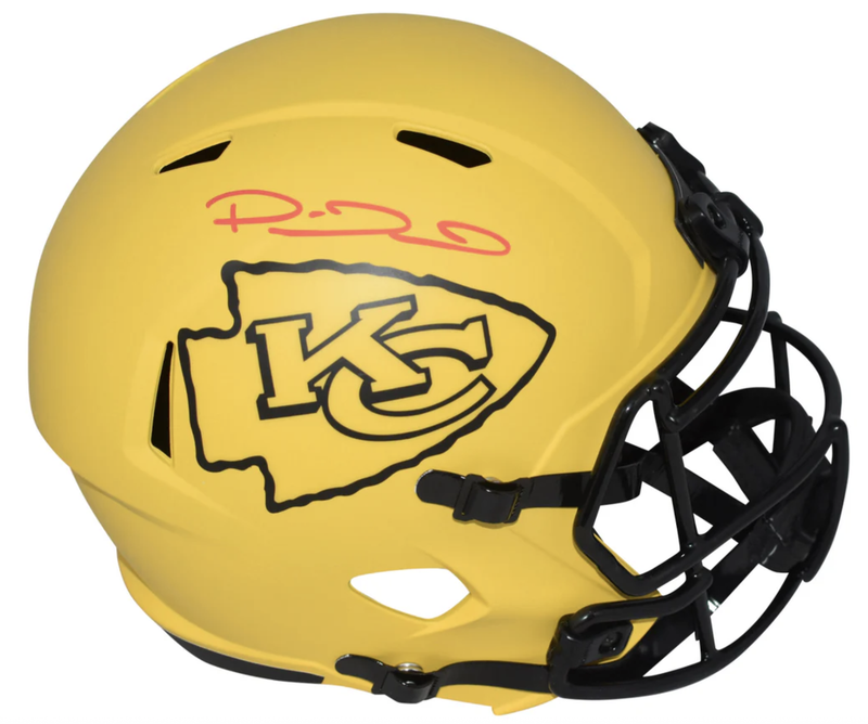 Patrick Mahomes Autographed Kansas City Chiefs RAVE Speed Full Size Helmet Beckett Witnessed