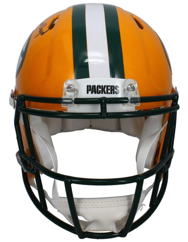 MarShawn Lloyd Autographed/Inscribed "#Lambeau Lloyd" Green Bay Packers Speed Authentic Helmet Beckett/GDL LE 32