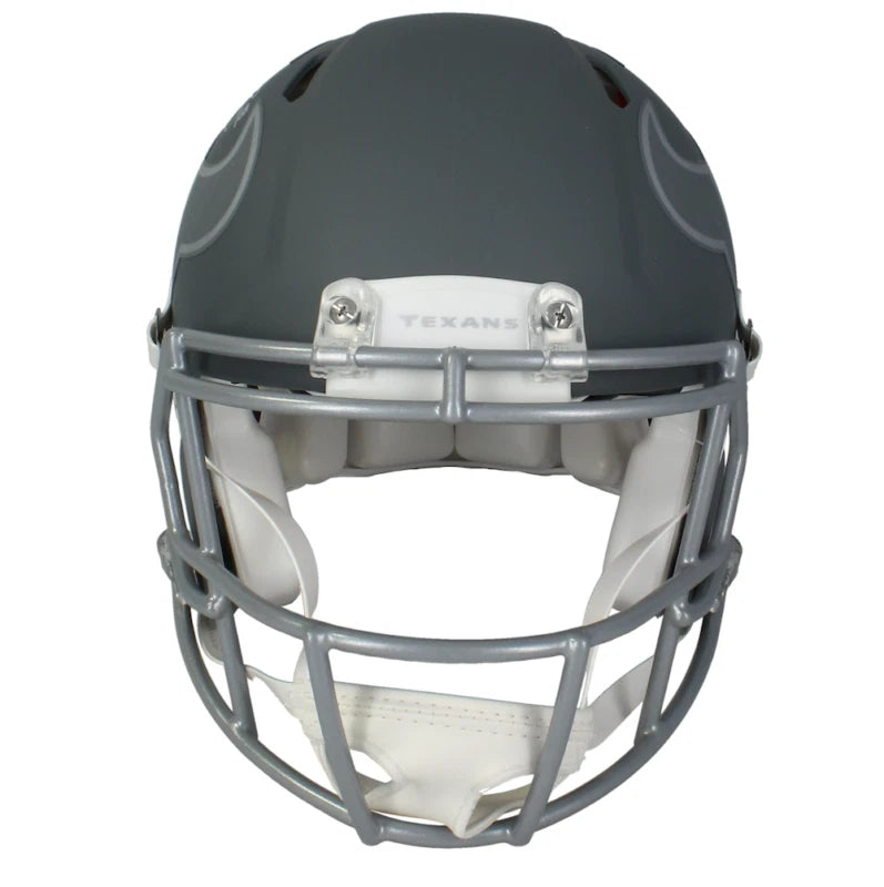 Dalton Schultz Autographed Houston Texans Slate Speed Authentic Helmet Beckett Witnessed