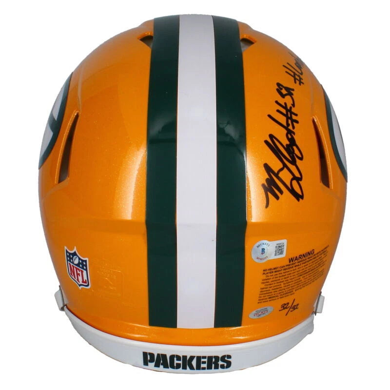MarShawn Lloyd Autographed/Inscribed "#Lambeau Lloyd" Green Bay Packers Speed Authentic Helmet Beckett/GDL LE 32/32