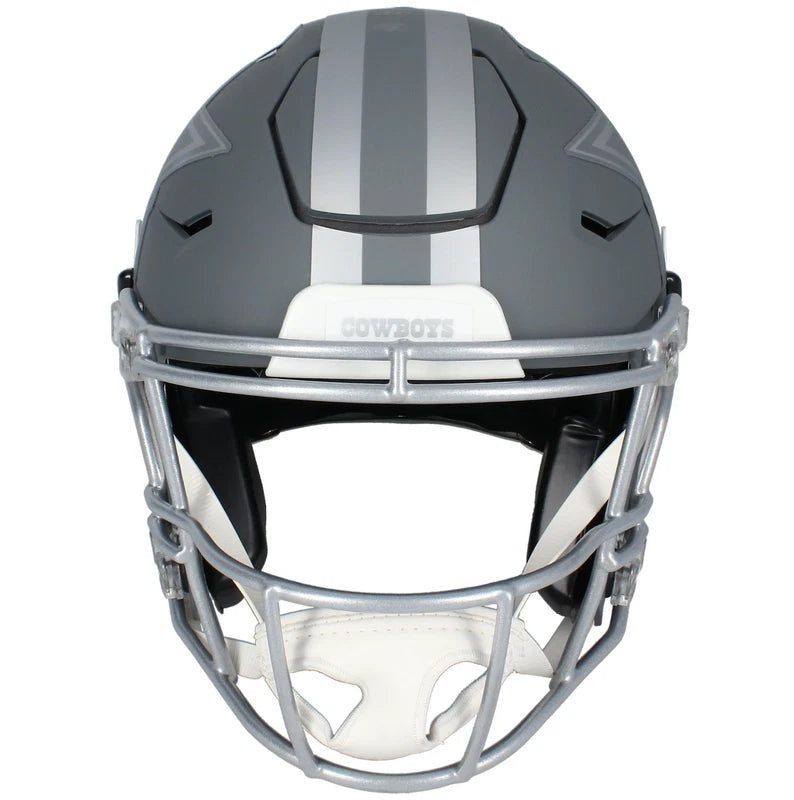 Micah Parsons Autographed/Inscribed "21 DROY America's team" Dallas Cowboys Slate Speedflex Authentic Helmet LE 25 Fanatics