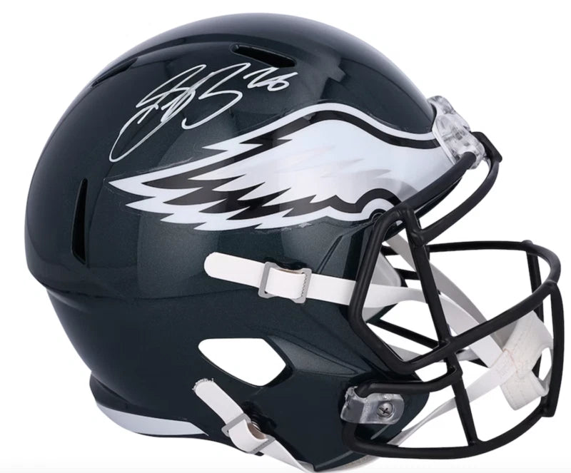Saquon Barkley Autographed Philadelphia Eagles Speed Full Size Helmet Fanatics