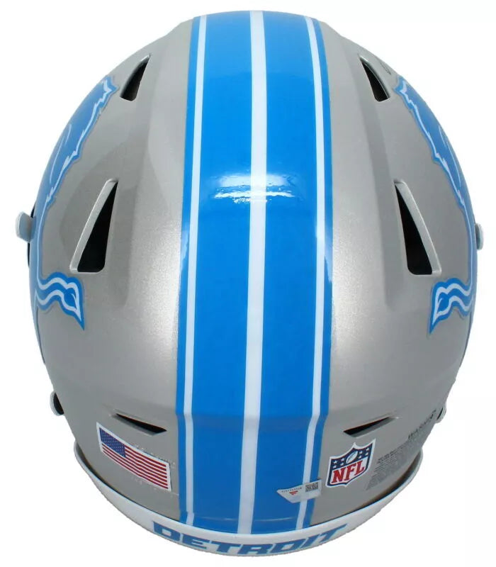 Jahmyr Gibbs Autographed/Inscribed "2023 1st rd pick" 2024 Speedflex Authentic Helmet Fanatics