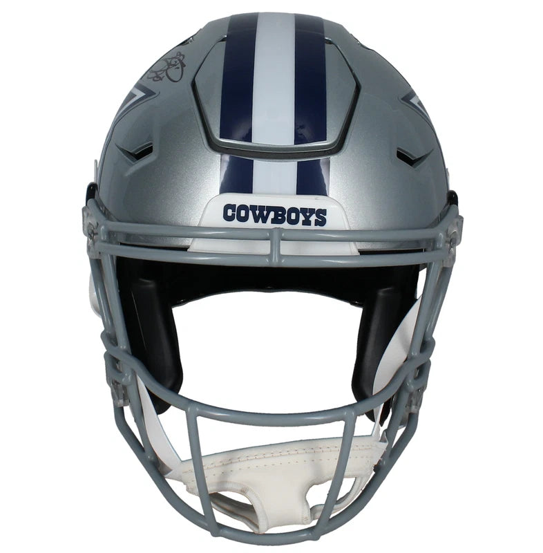 Emmitt Smith Autographed Dallas Cowboys Speedflex Authentic Helmet Beckett Witnessed