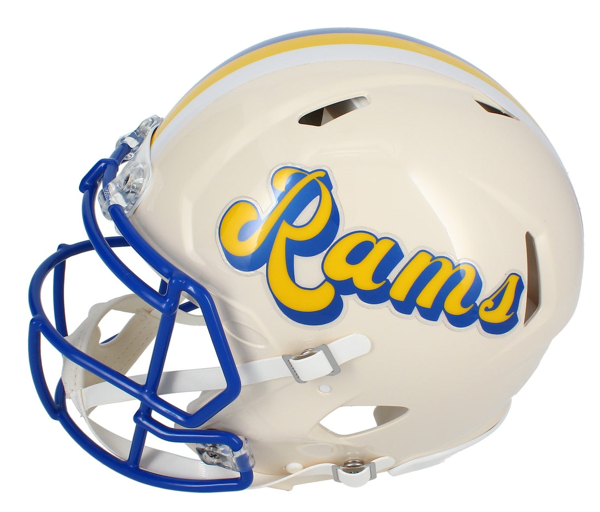 Isaac Bruce/Torry Holt Dual Autographed Rams RETRO Speed Authentic Helmet Beckett Witnessed