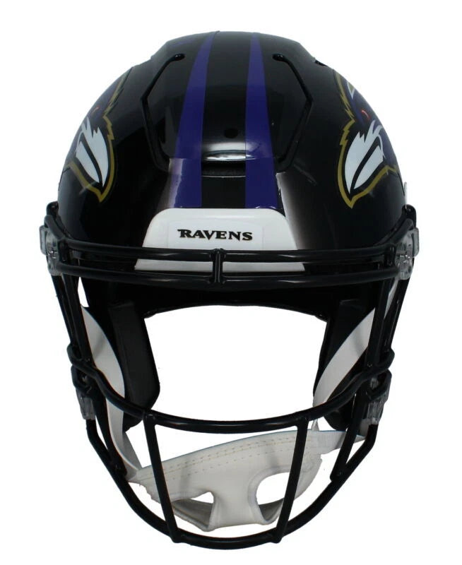 Zay Flowers Autographed Baltimore Ravens Speedflex Authentic Helmet JSA Witnessed