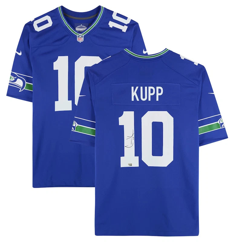 Cooper Kupp Autographed Seattle Seahawks Nike Royal Blue Game Jersey Fanatics