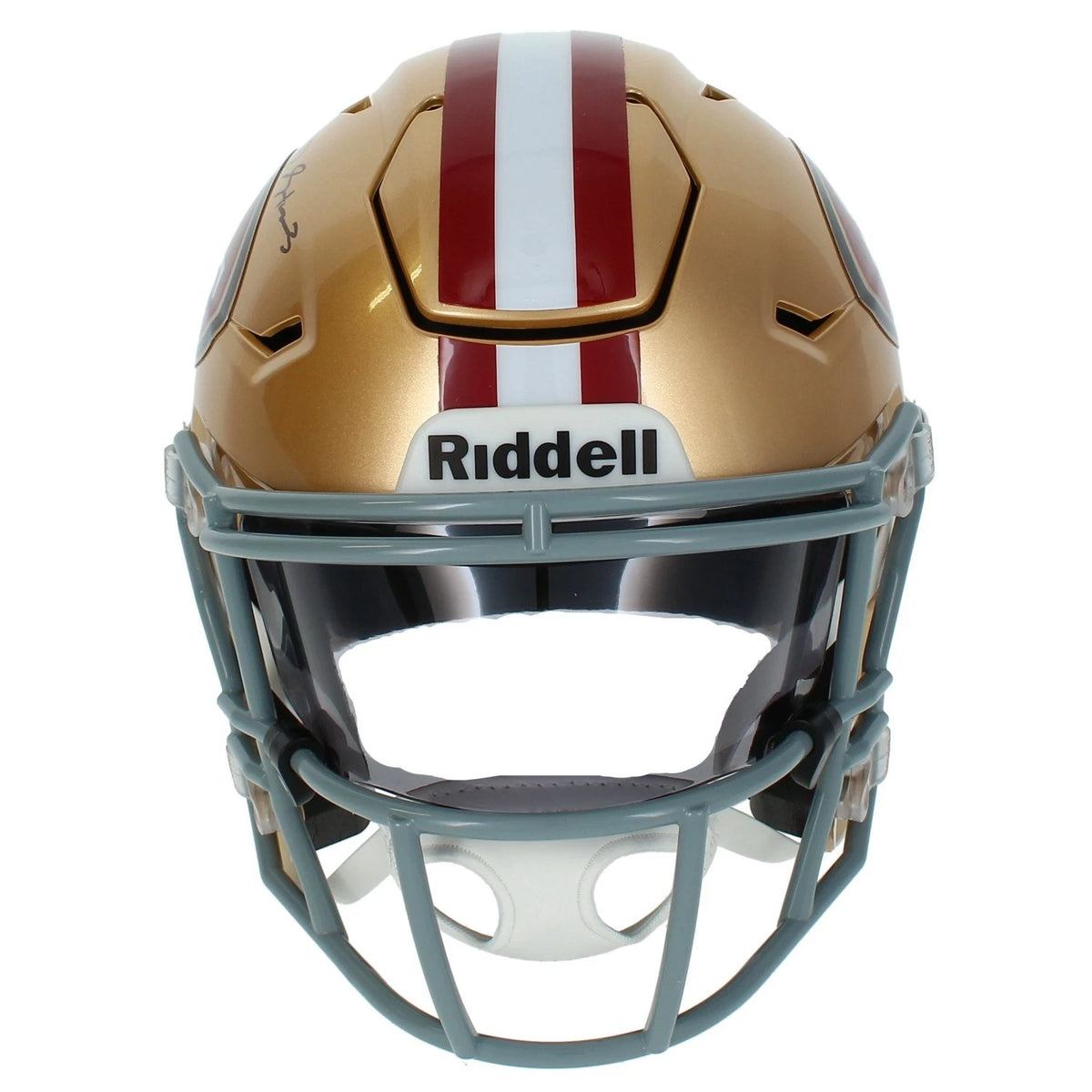 De'Zuan Stribling Autographed San Francisco 49ers Speedflex Midi Helmet Beckett Witnessed
