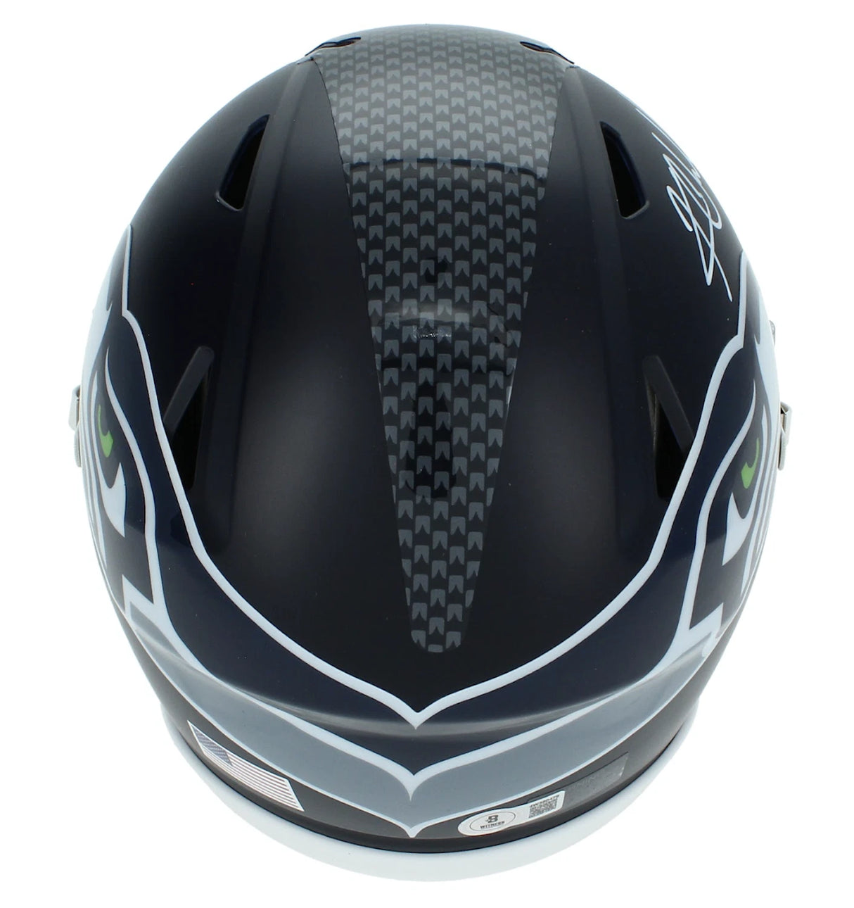 Kam Chancellor Autographed Seattle Seahawks Speedflex Midi Helmet Beckett Witnessed