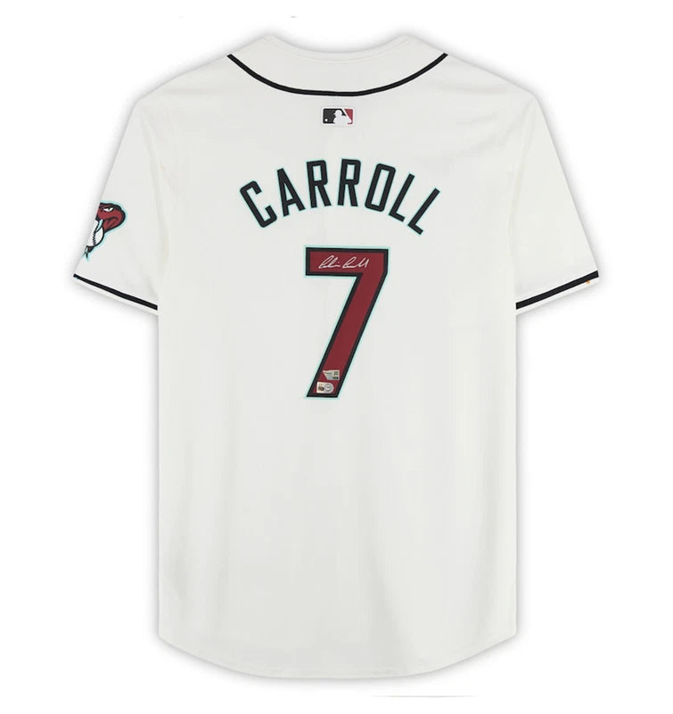 Corbin Carroll Autographed Arizona Diamondbacks White Nike Limited Jersey Fanatics
