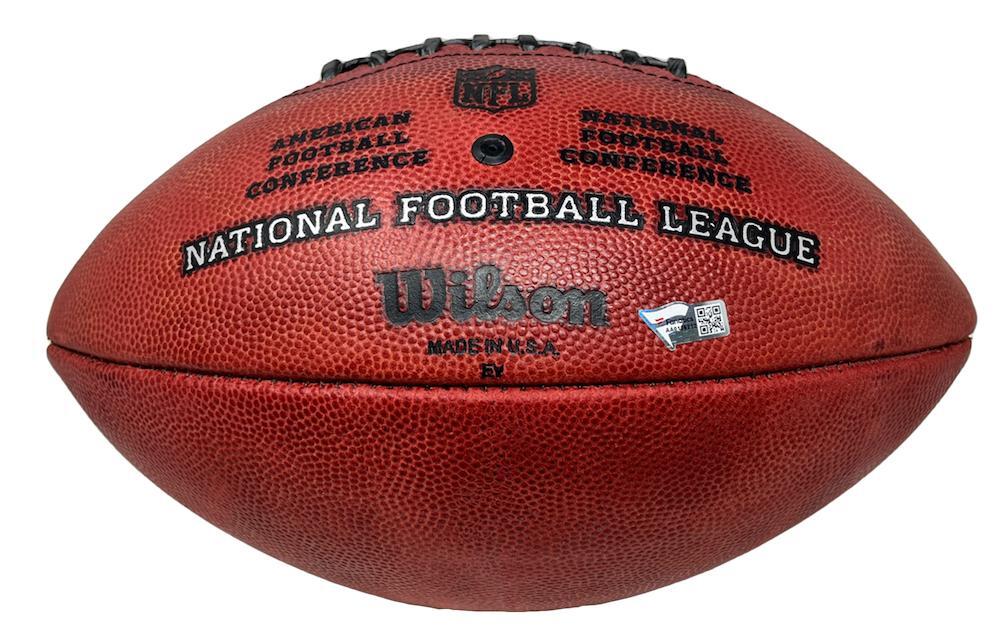 TOM BRADY Autographed/Inscribed "Let's Go" New England Patriots Metallic Logo Football LE 12 FANATICS