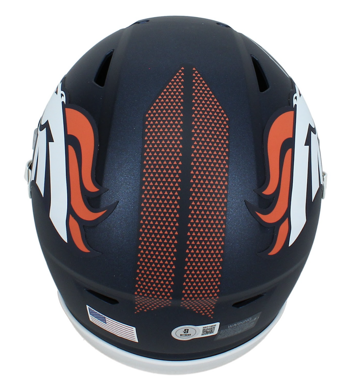 Troy Franklin Autographed Denver Broncos Speedflex Midi Helmet Beckett