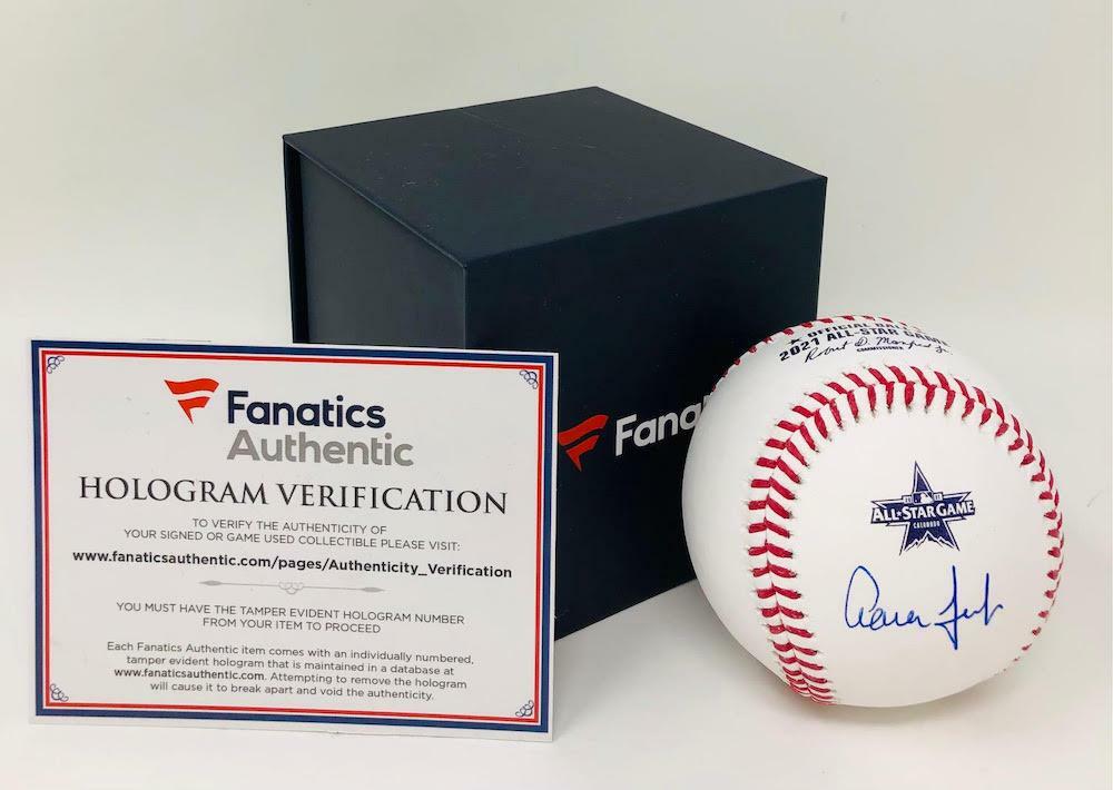 AARON JUDGE New York Yankees Autographed 2021 MLB All-Star Game Official Baseball FANATICS
