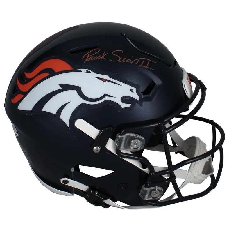 Patrick Surtain II Autographed Denver Broncos 2024 Speedflex Authentic Helmet Beckett Witnessed