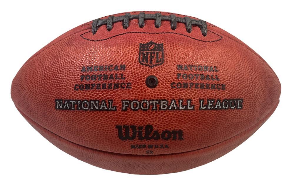 JONATHAN TAYLOR Autographed/Inscribed "5 TDs 11/21/21" Indianapolis Colts Metallic Logo Official NFL Wilson Duke Football FANATICS LE 1/28