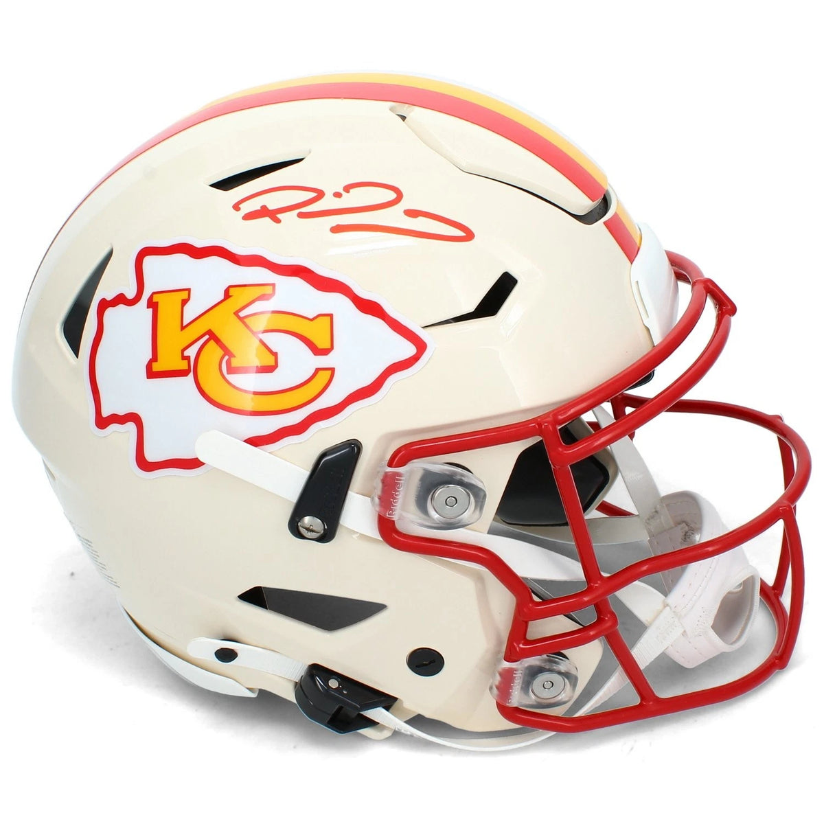 Patrick Mahomes Autographed Kansas City Chiefs RETRO Speedflex Authentic Helmet Beckett Witnessed