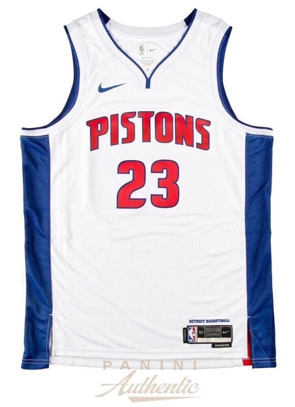 JADEN IVEY Autographed Detroit Pistons Nike White Swingman Jersey PANINI