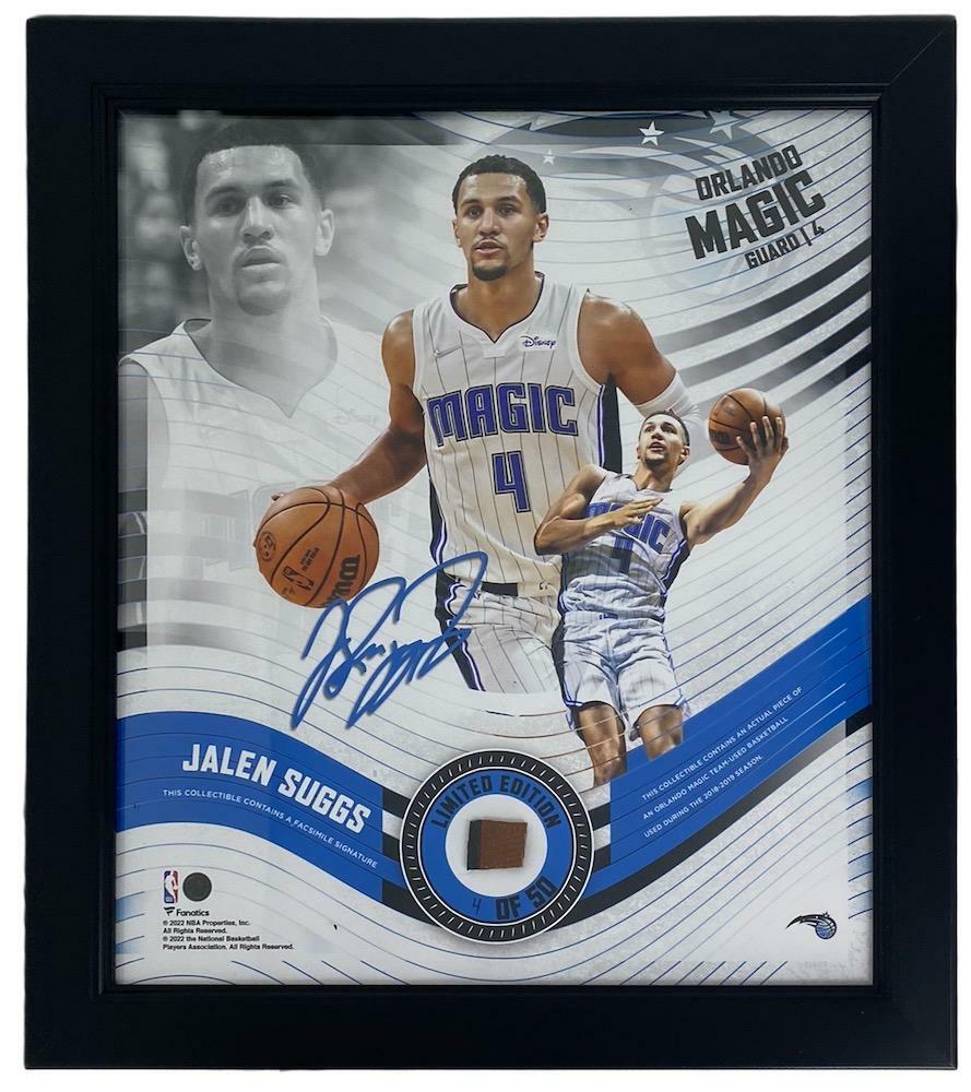 JALEN SUGGS Framed Orlando Magic 15" x 17" Game Used Basketball Collage LE 4/50