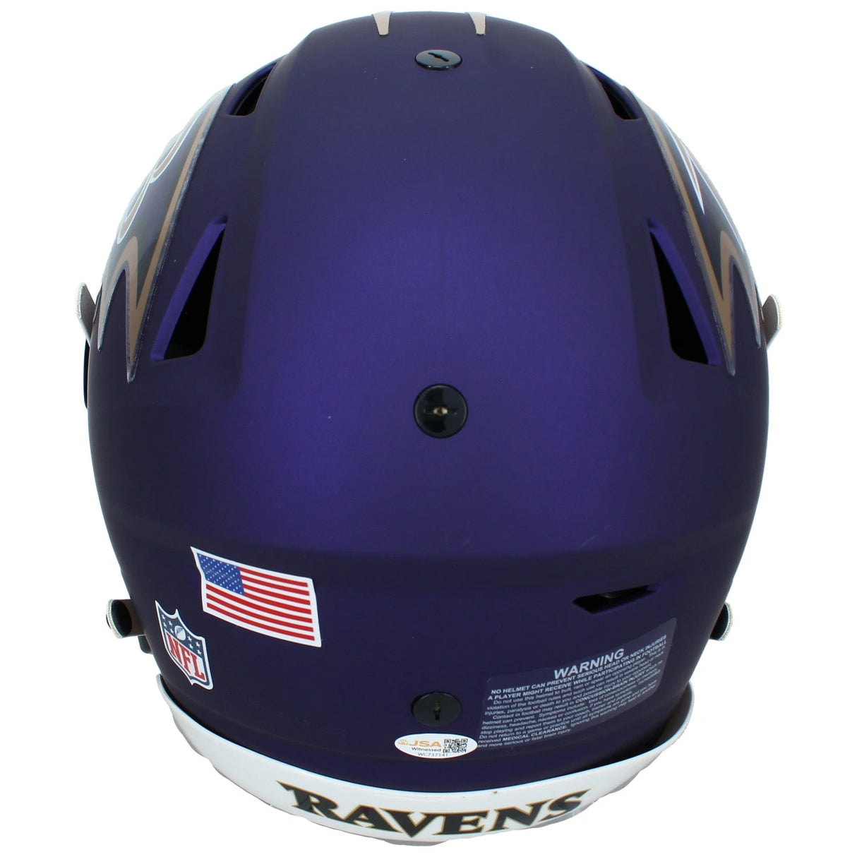 Trey Hendrickson Autographed Baltimore Ravens Purple 2026 Alternate Speedflex Authentic Helmet JSA Witnessed