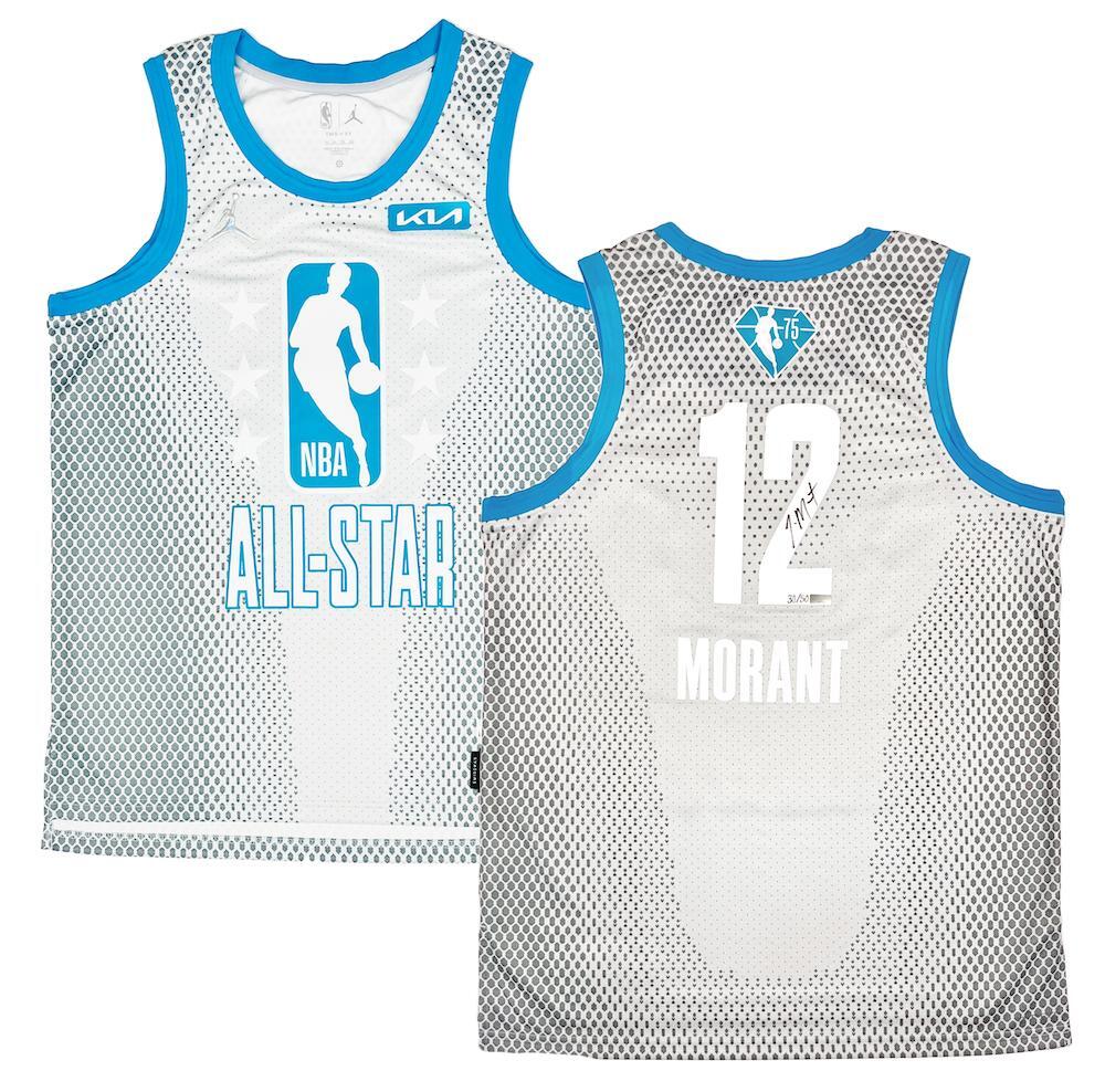 JA MORANT Autographed 2022 NBA-All Star Gray Nike Swingman Jersey LE 50 PANINI