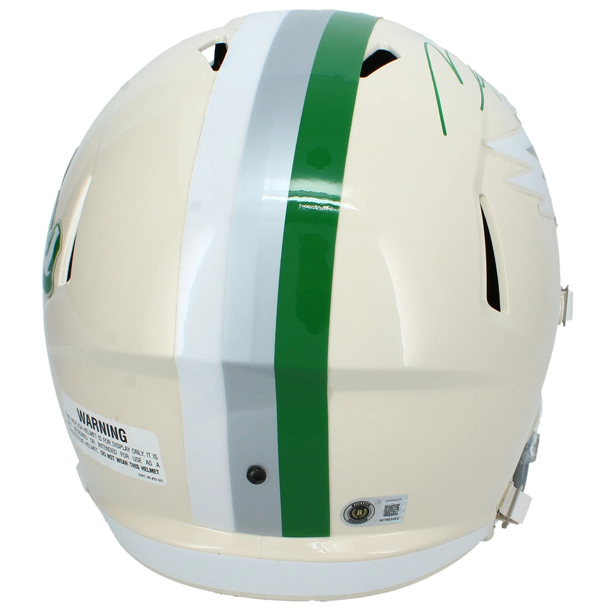 Makai Lemon Autographed Philadelphia Eagles RETRO Speed Mini Helmet Beckett Witnessed