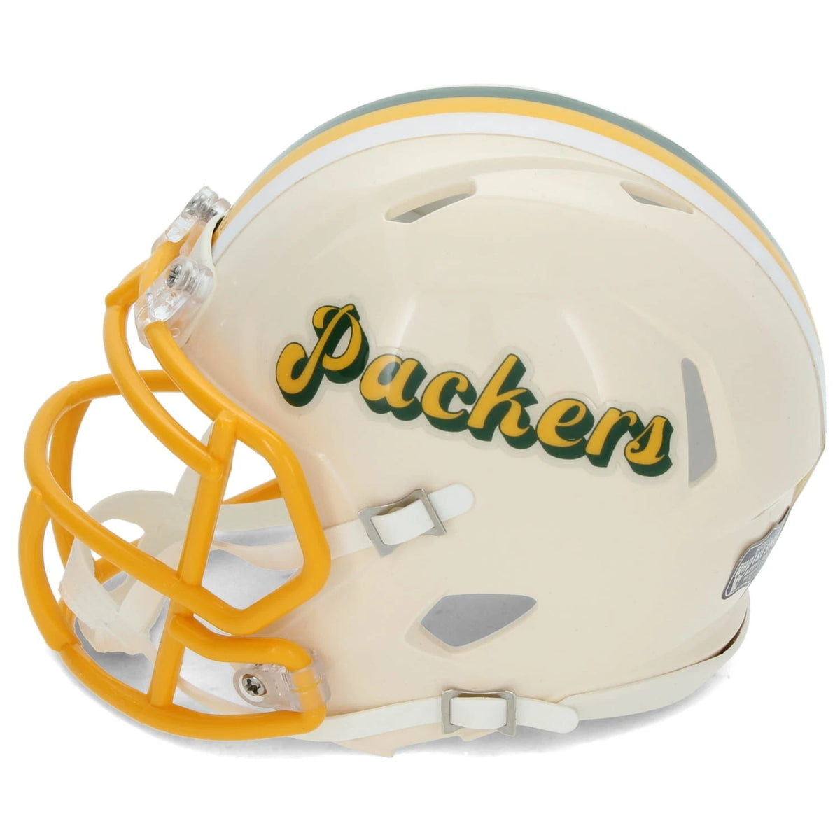 Brett Favre Autographed Green Bay Packers RETRO Speed Mini Helmet Radtke