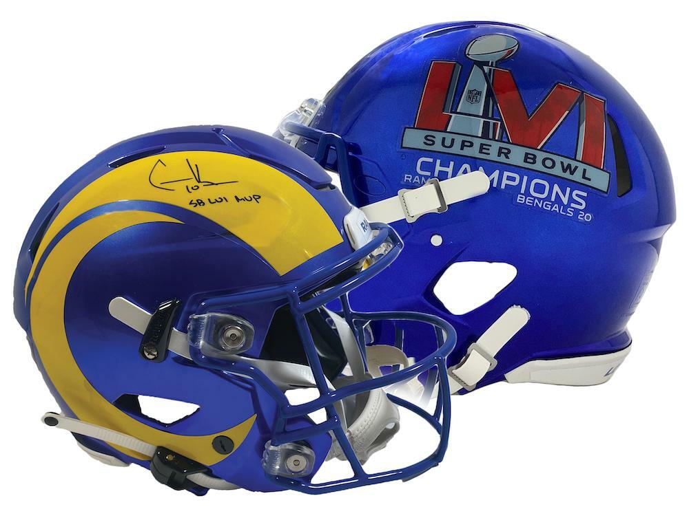 Cooper Kupp Autographed/Inscribed "SB LVI MVP" Los Angeles Rams SB LVI Champions Logo Speed Flex Authentic Helmet Fanatics