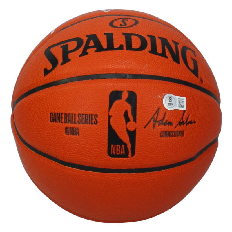 Clyde Drexler Autographed/Inscribed "HOF 04" Spalding NBA Game Ball Series Indoor/Outdoor Basketball Beckett Witnessed