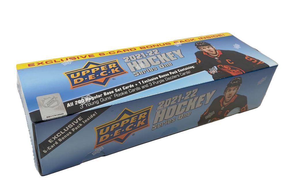 NHL 2021-22 Upper Deck Series One Hockey Complete 200-Card Factory Set with Bonus Pack
