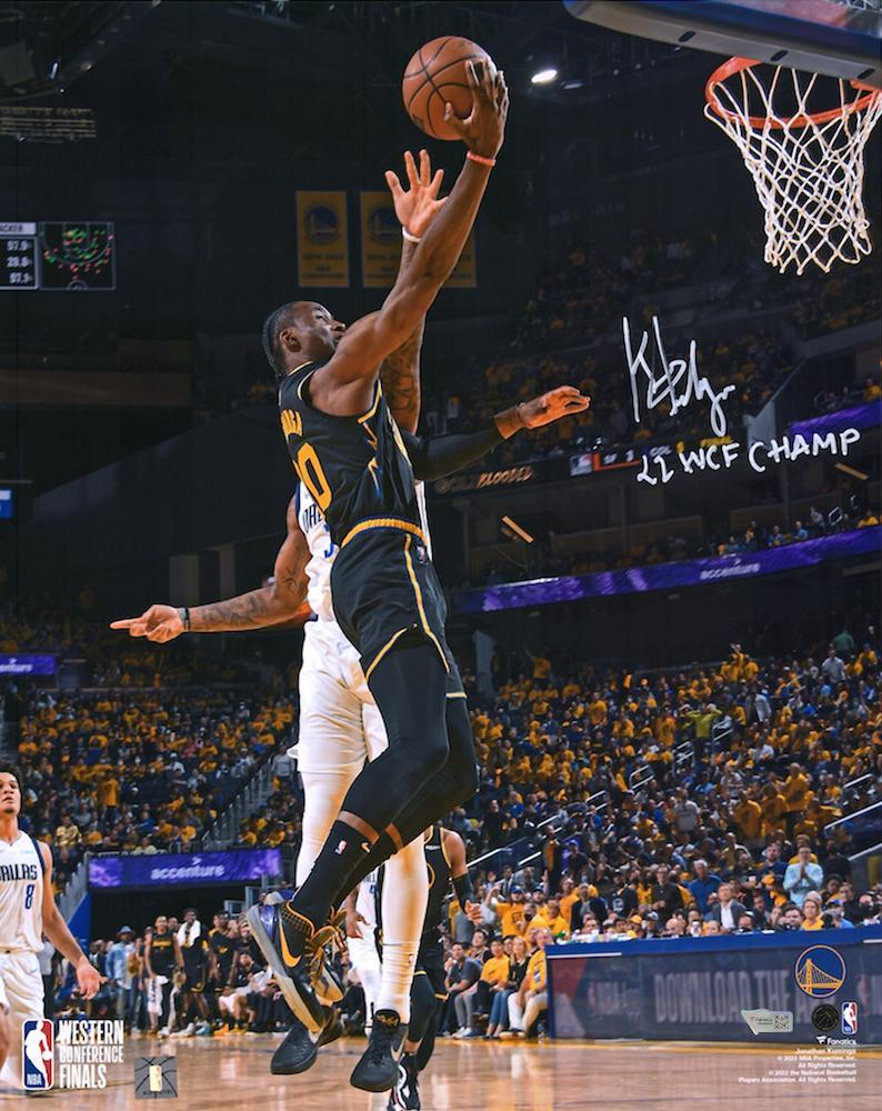JONATHAN KUMINGA Autographed/Inscribed "22 WCF CHAMP" Golden State Warriors 2022 NBA Western Conference Finals 16" x 20" Photograph FANATICS