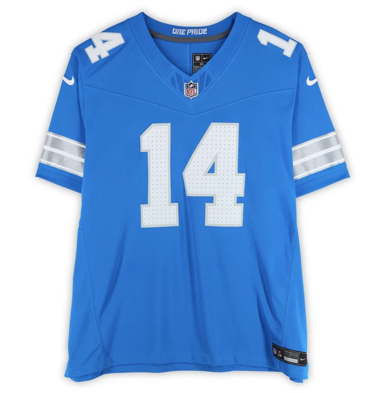 Amon-Ra St. Brown Autographed Detroit Lions Blue Nike F.U.S.E. Limited Jersey Fanatics