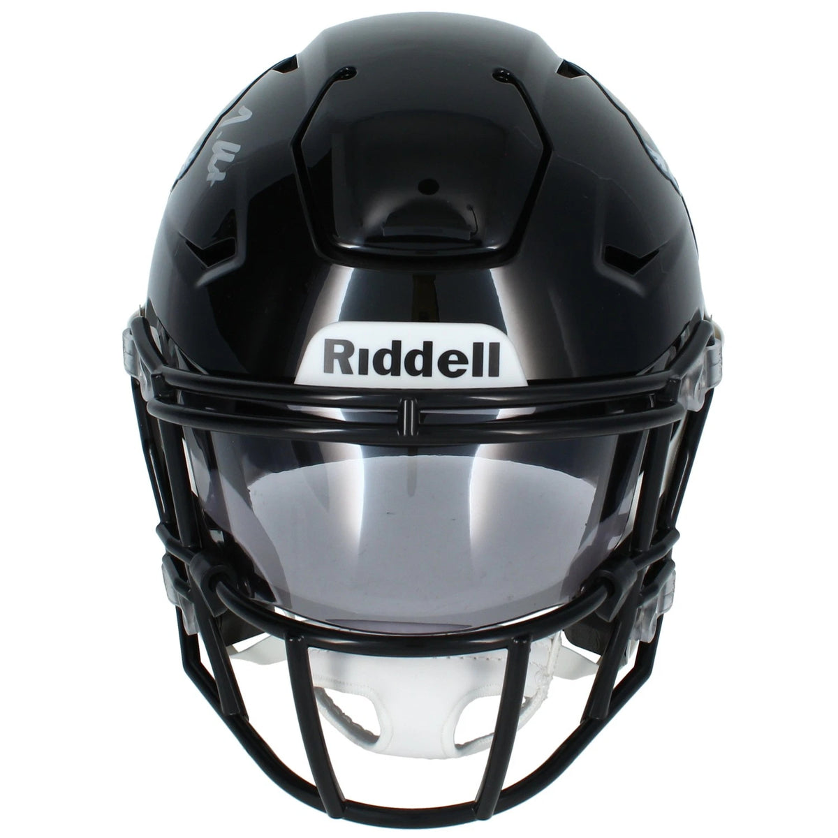 Travis Hunter Autographed Jacksonville Jaguars Speedflex Midi Helmet Beckett Witnessed