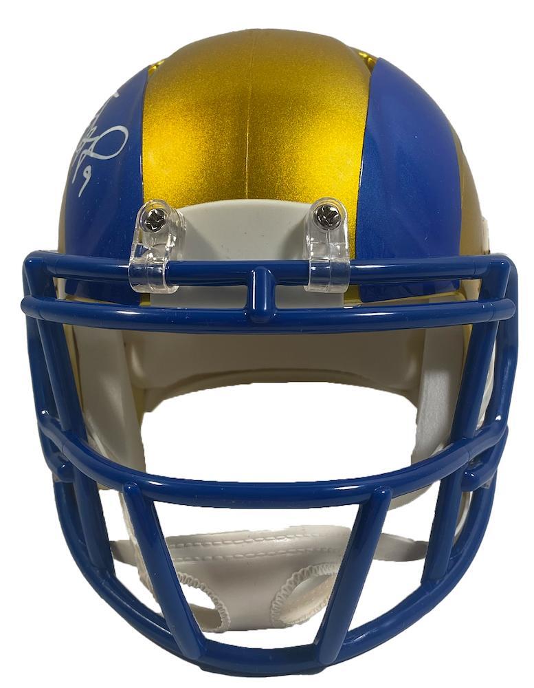MATTHEW STAFFORD Autographed Los Angeles Rams Flash Speed Mini Helmet FANATICS