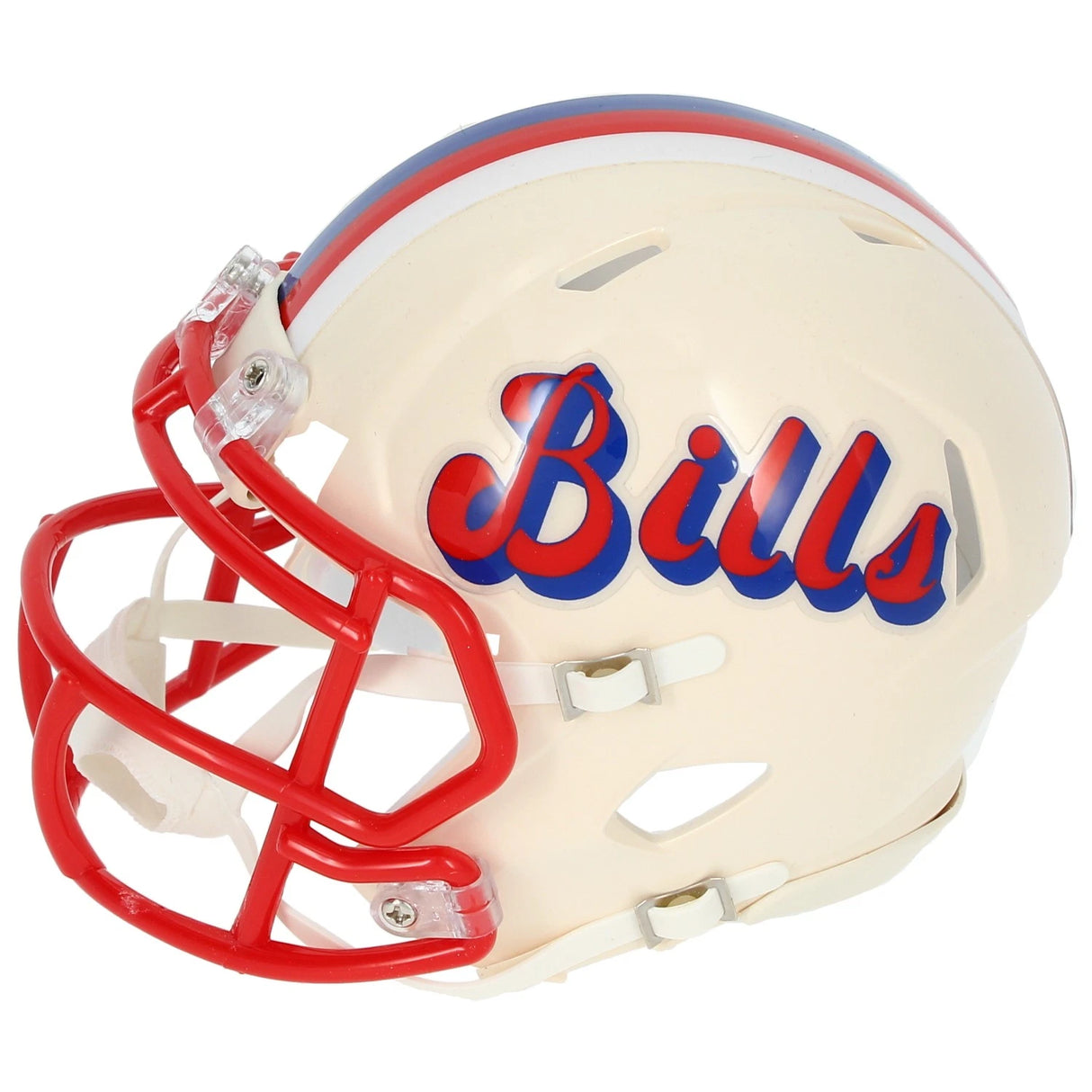 James Cook Autographed Buffalo Bills RETRO Speed Mini Helmet Beckett Witnessed