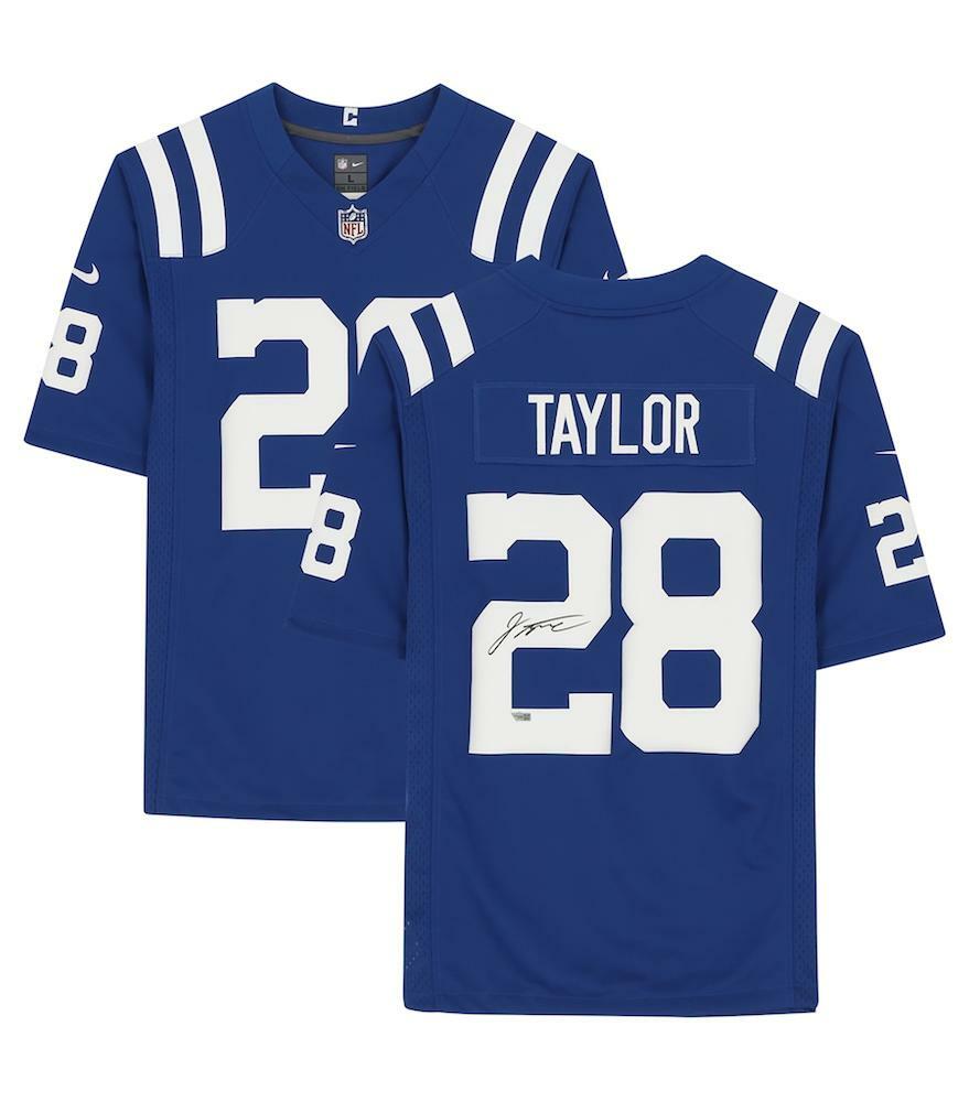 Jonathan Taylor Autographed Indianapolis Colts Blue Nike Limited Jersey Fanatics
