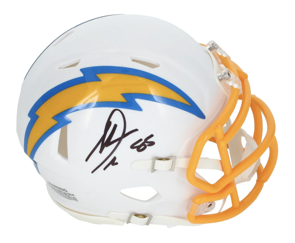 Antonio Gates Autographed Los Angeles Chargers Speed Mini Helmet Beckett Witnessed