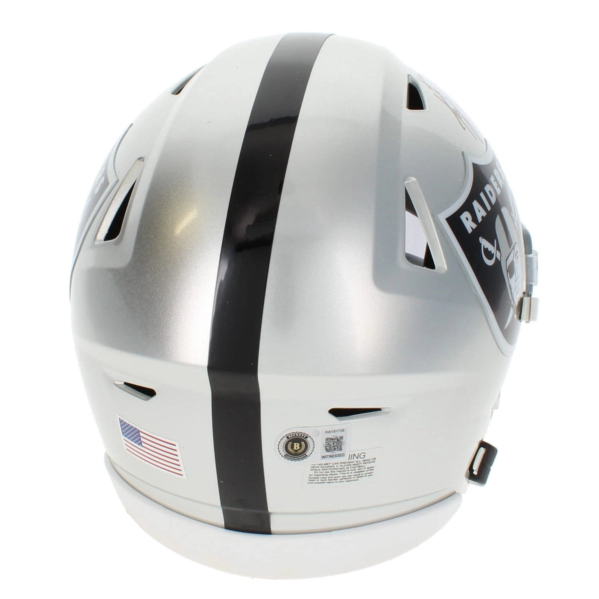 Ashton Jeanty Autographed Las Vegas Raiders Speedflex Midi Beckett Witnessed