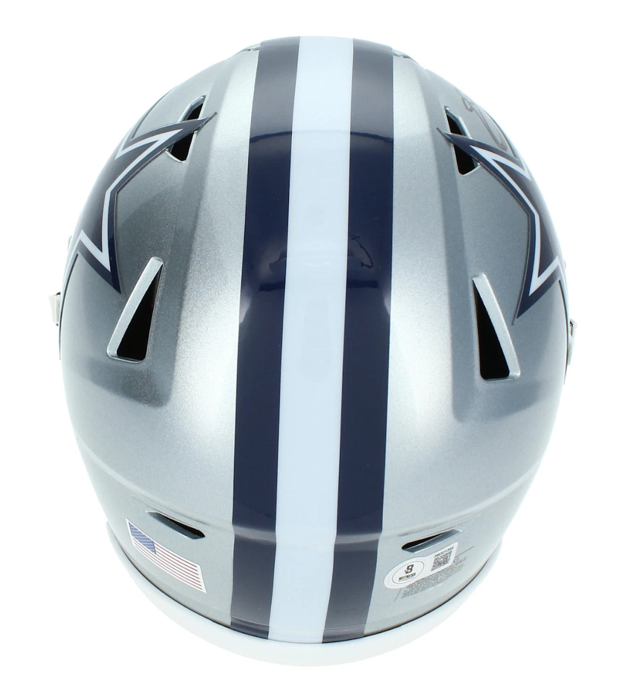 Emmitt Smith Autographed Dallas Cowboys Speedflex Midi Helmet Beckett Witnessed