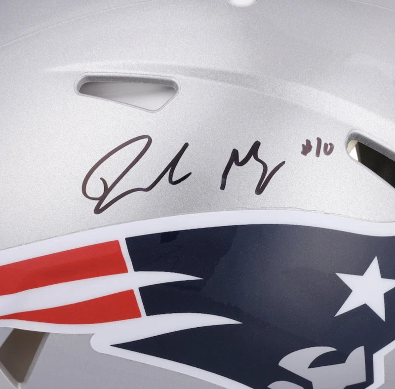 Drake Maye Autographed New England Patriots Speed Authentic Helmet Fanatics