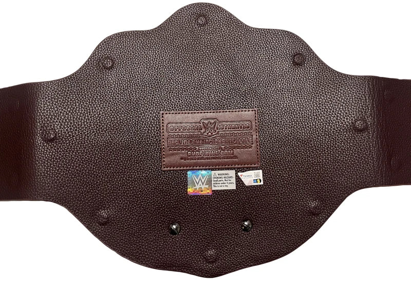 Booker T Autographed WWE Big Gold World Heavyweight Championship Replica Title Belt Fanatics