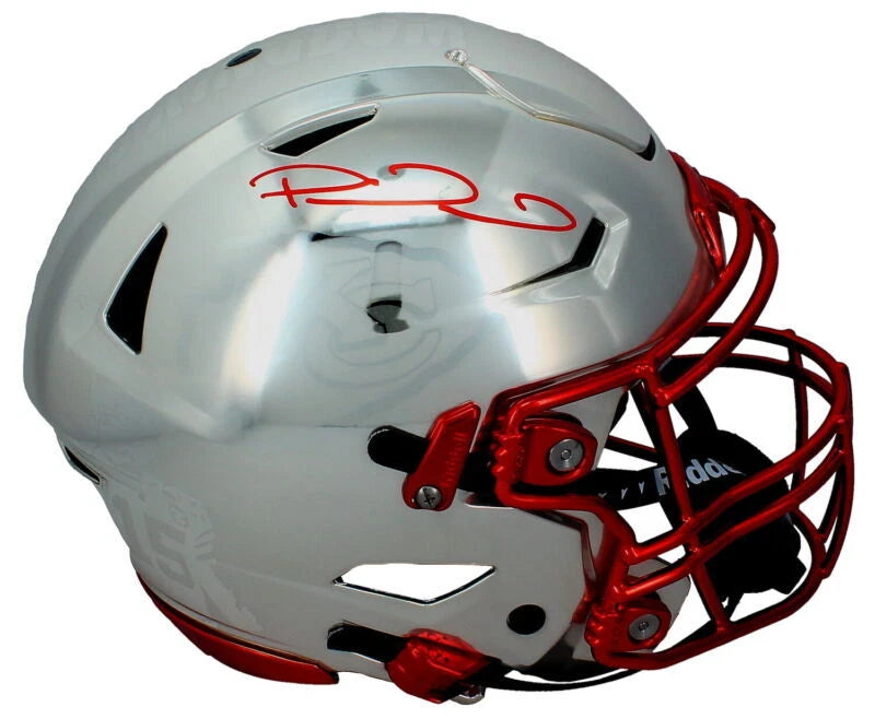 Patrick Mahomes Autographed Kansas City Chiefs Custom Chrome Inlay Ghost Speedflex Authentic Helmet Beckett Witnessed