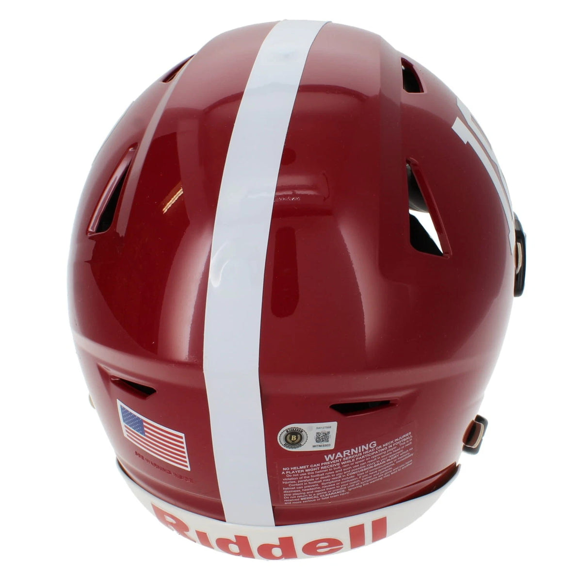Eddie Lacy Autographed/Inscribed "3x BCS National Champ" Alabama Crimson Tide Speedflex Authentic Helmet Beckett Witnessed