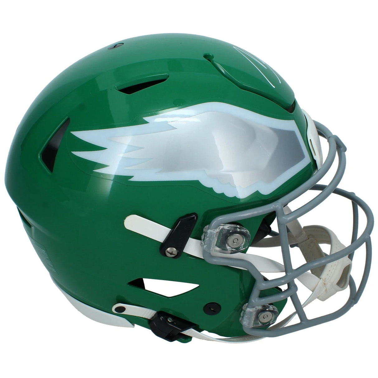Makai Lemon Autographed Philadelphia Eagles 2023 Kelly Green Alternate Speedflex Authentic Helmet Beckett Witnessed