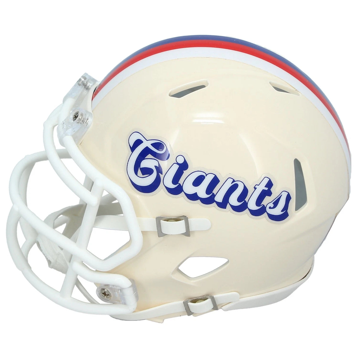 Abdul Carter Autographed New York Giants RETRO Speed Mini Helmet Beckett Witnessed