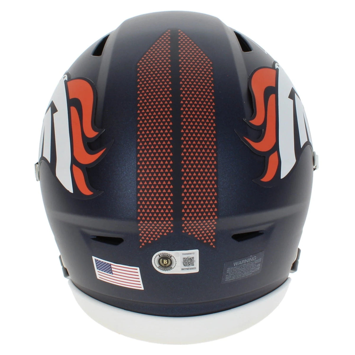 Champ Bailey Autographed Denver Broncos Speedflex Midi Helmet Beckett Witnessed