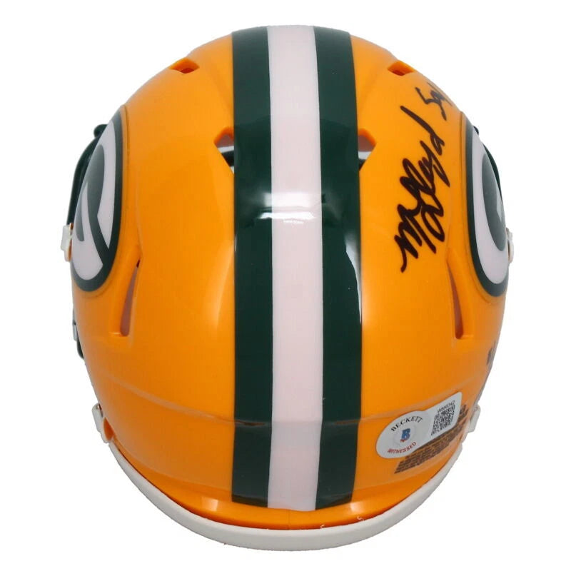 MarShawn Lloyd Autographed/Inscribed "Say Cheese!" Green Bay Packers Speed Mini Helmet GDL/Beckett LE 32